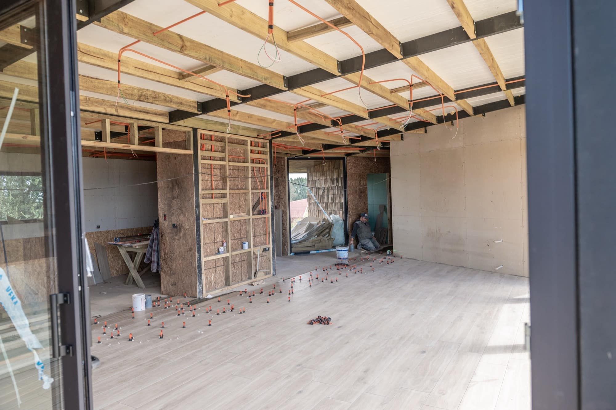 Interior en proceso de terminaciones
